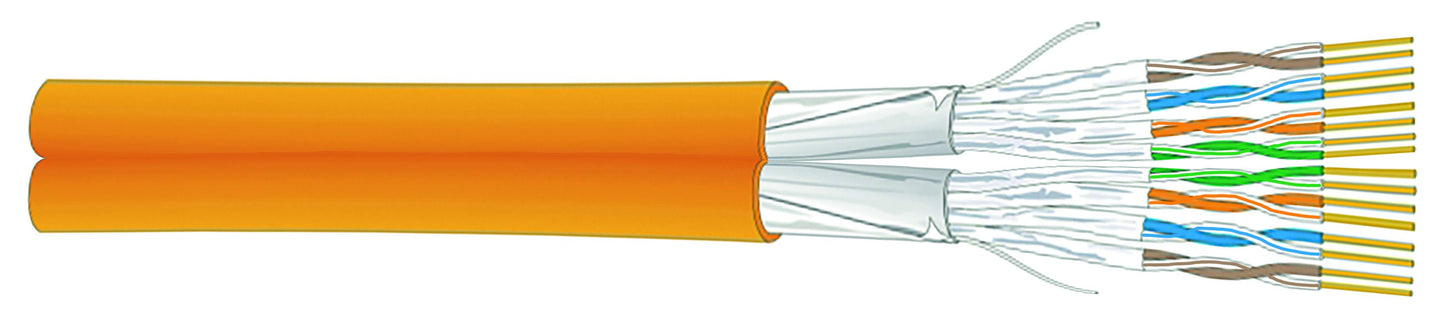 Tietoverkkokaapeli-Cat6a X-lan500 siam Dca Cat.6a F/FTP FRNC/LS0H siam Dca