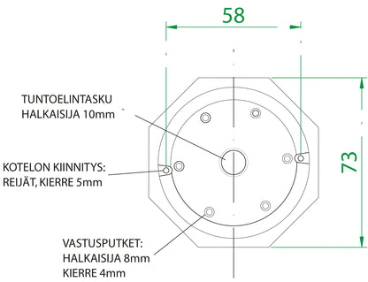 Effekt vastussauvat 2-20 kW AISI825 INCOLOY käyttövedelle Kuva - 5