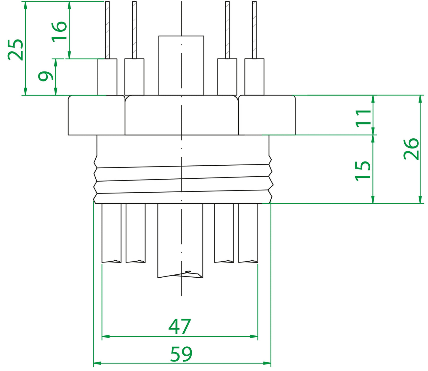 Effekt vastussauvat 2-20 kW AISI825 INCOLOY käyttövedelle Kuva - 3