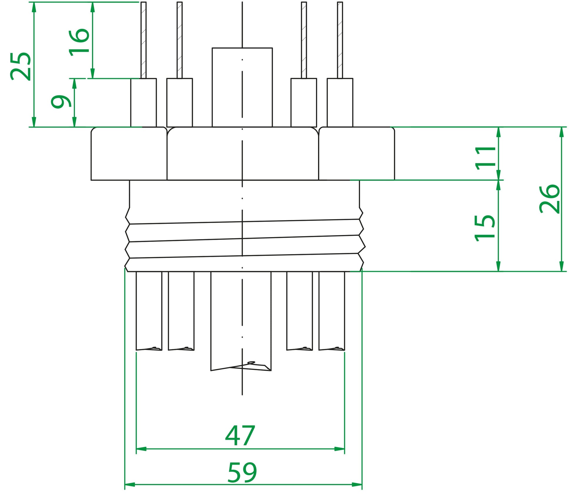 Effekt vastussauvat 2-20 kW AISI825 INCOLOY käyttövedelle Kuva - 3