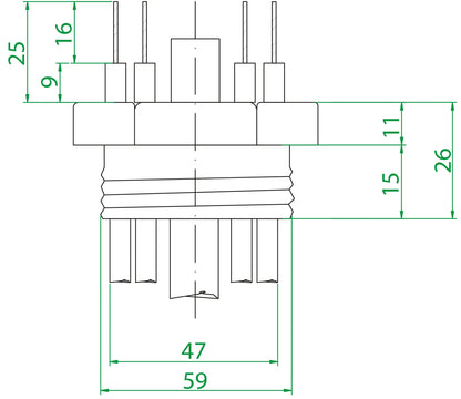 Effekt vastussauvat 2-20 kW AISI 316 keskuslämmitysvedelle Kuva - 3