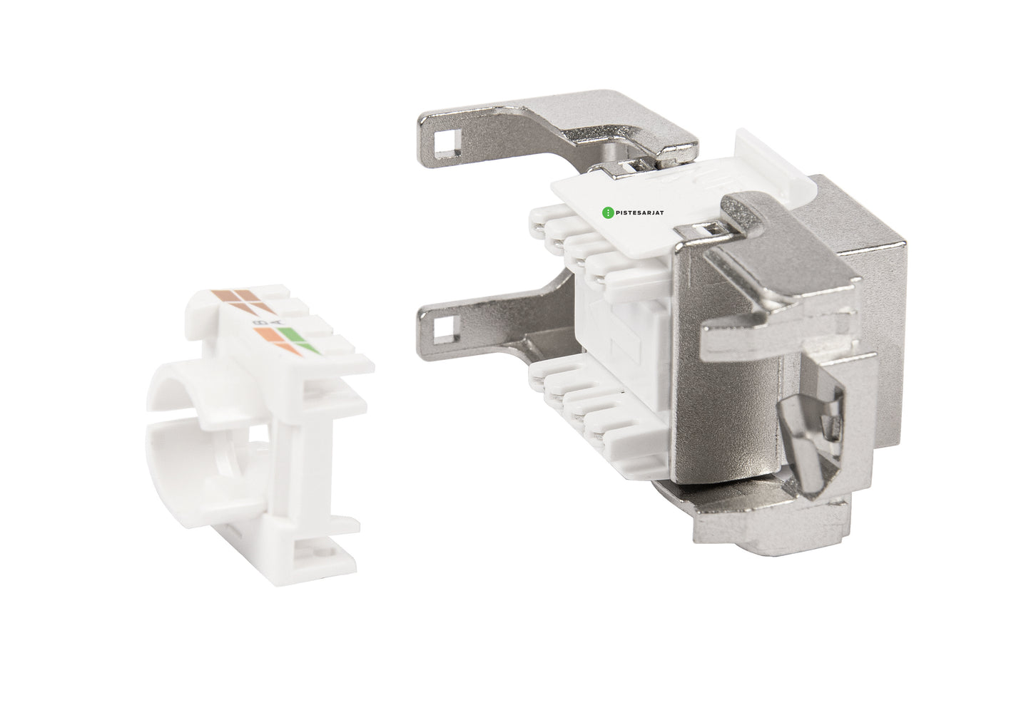 Liitin-Cat6a RJ45 STP shortbody Keystone Cat.6a työkaluton Keystone liitin Kuva - 2