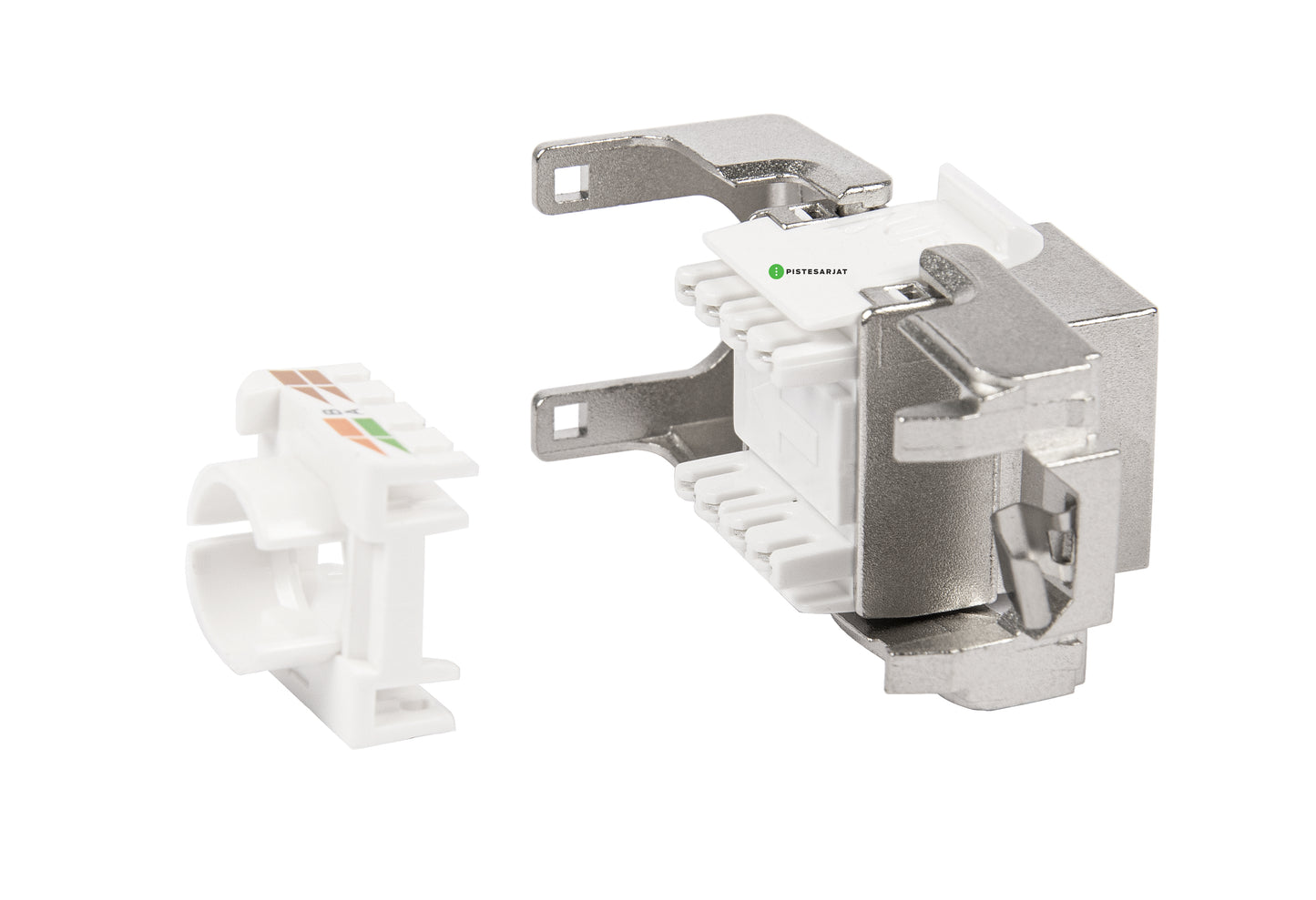 Liitin-Cat6a RJ45 STP shortbody Keystone Cat.6a työkaluton Keystone liitin