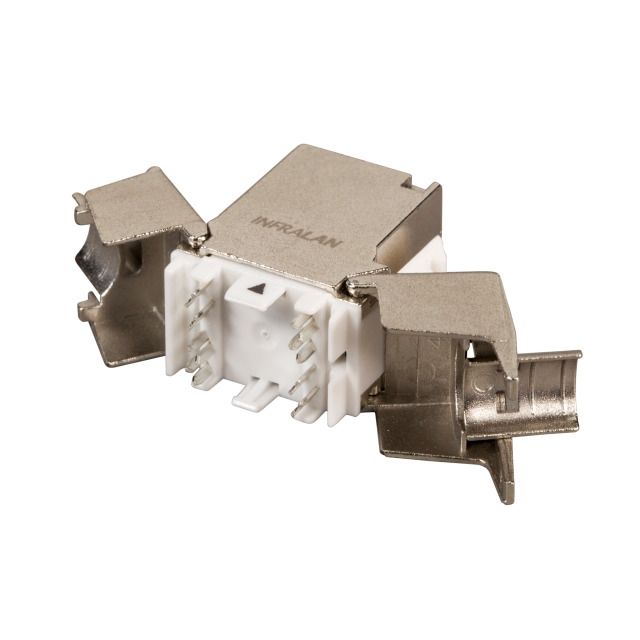 Liitin-Cat6a RJ45 STP Keystone, SLIM Cat.6a STP SLIM, työkaluton EFB Kuva - 2
