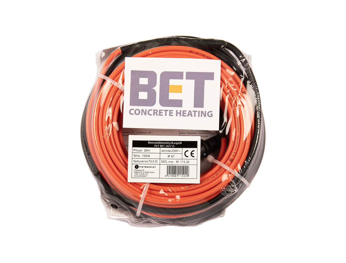Betoninlämmityskaapelit 3,3 - 85 m 130 - 3200 W Kuva - 3