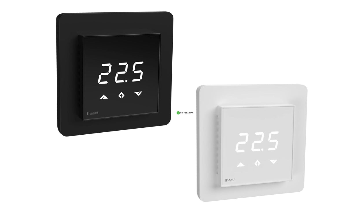 Yhdistelmätermostaatti Z-Wave Heatit Z-TRM3 valkoinen / musta
