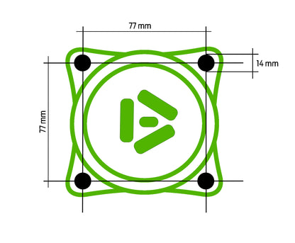 Effekt NK-vastussauvat 4-pulttinen laippakanta Kuva - 2