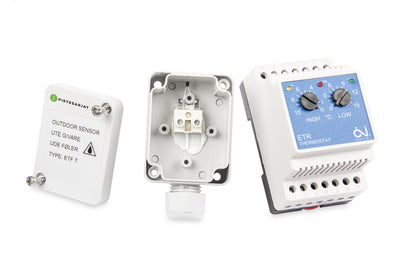 Kaksoistermostaatti ETR/F-1447A DIN-kisko16A Kuva - 2