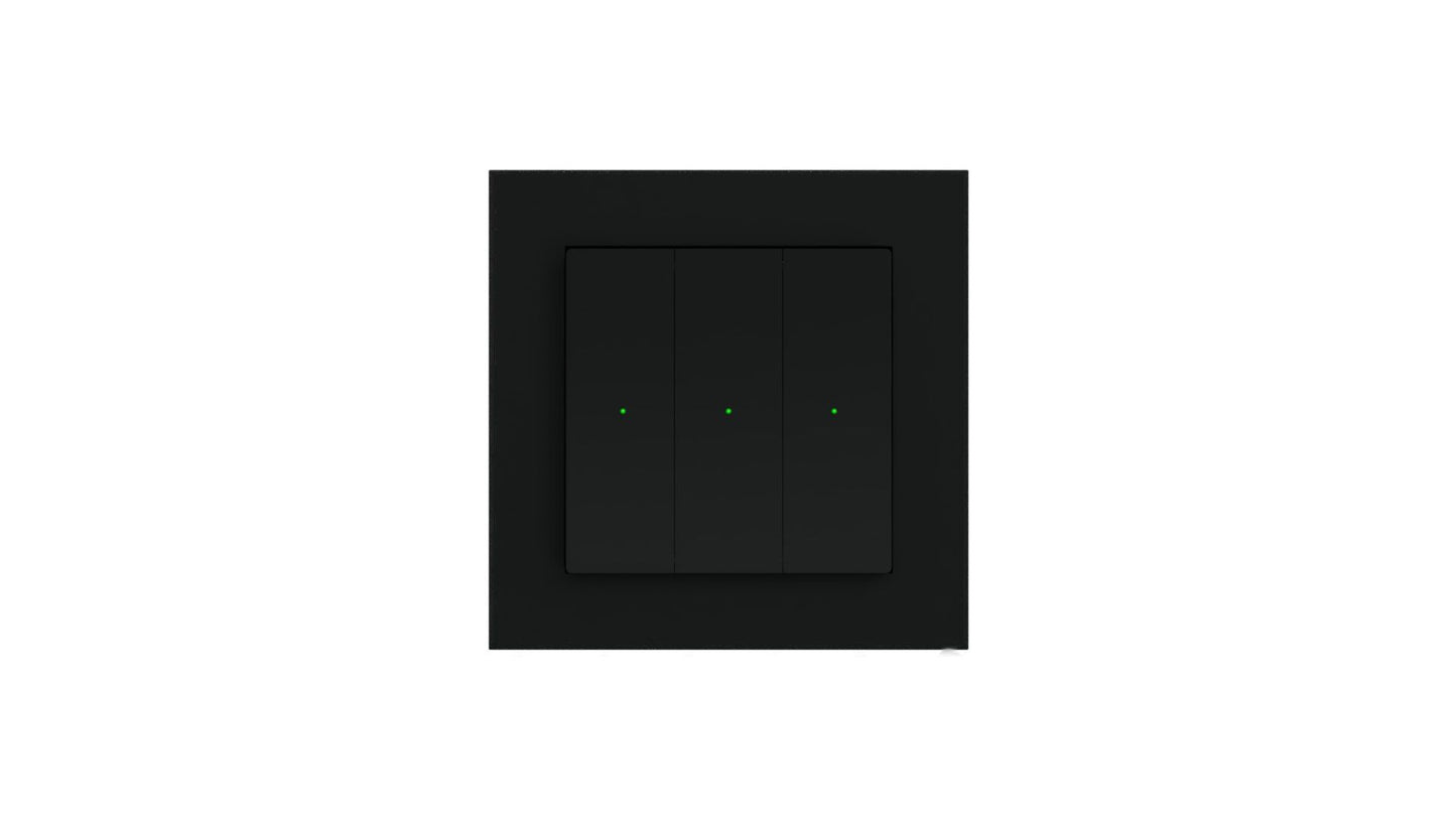 Painokytkin Z-Wave Heatit Z-Push Wall black Kuva - 1