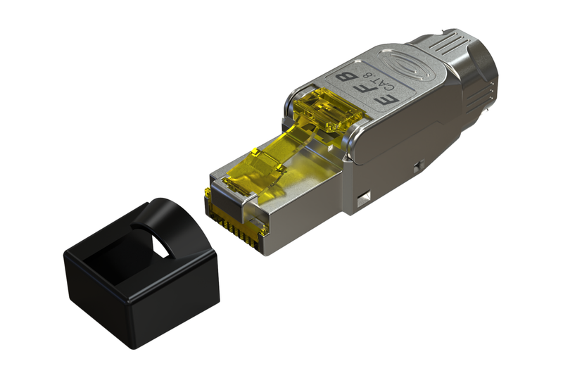 Liitin-Cat8.1 RJ45, urosliitin Cat.8.1 RJ45 field plug työkaluton
