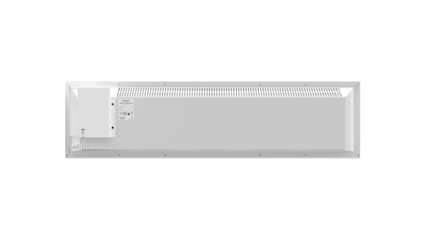 WiFi Listalämmitin Valkoinen Heatit List 1000w 970x55x255mm Kuva - 1