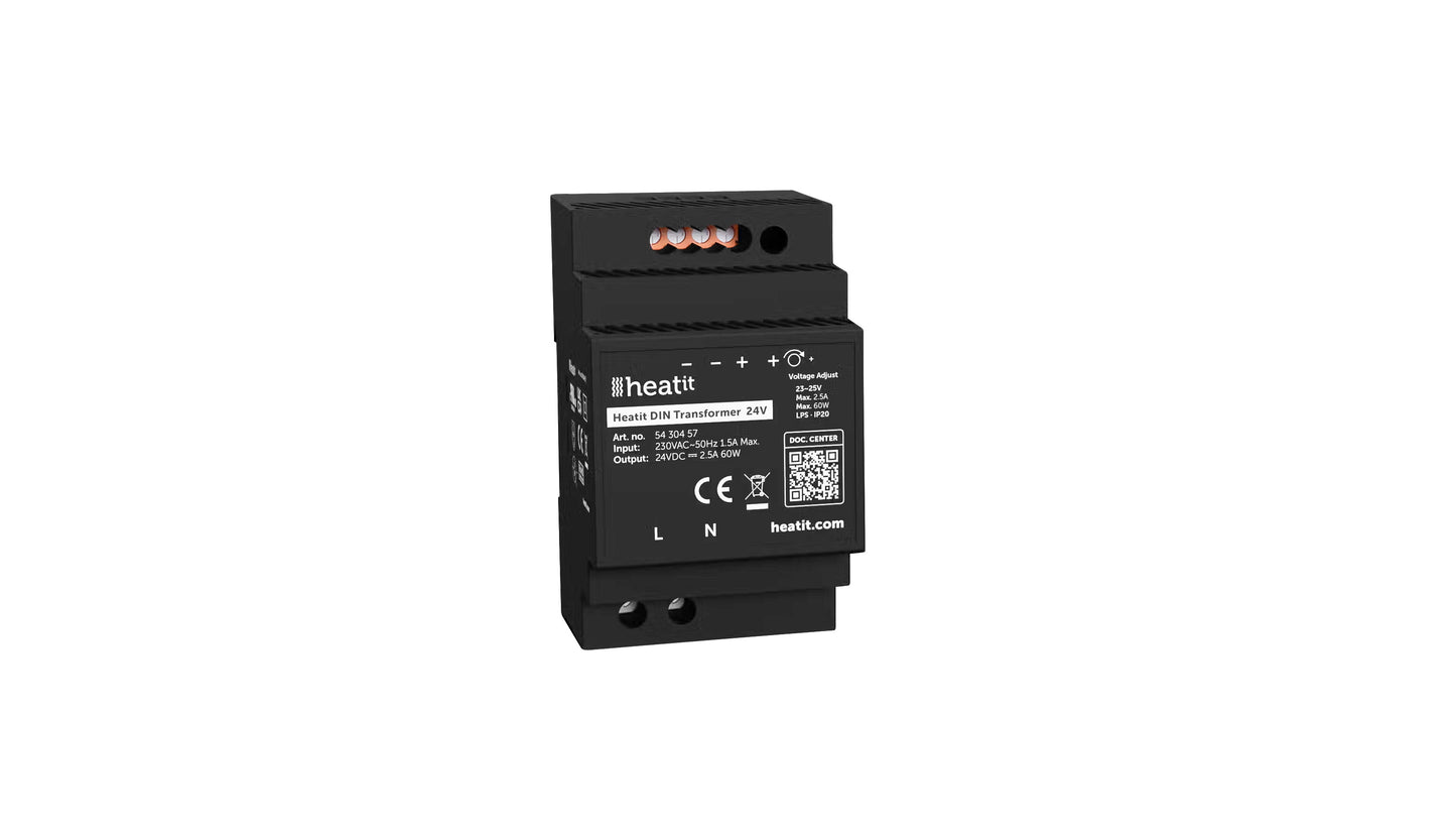 Muuntaja Heatit muuntaja 230VAC -> 24VDC 2,5A/60w
