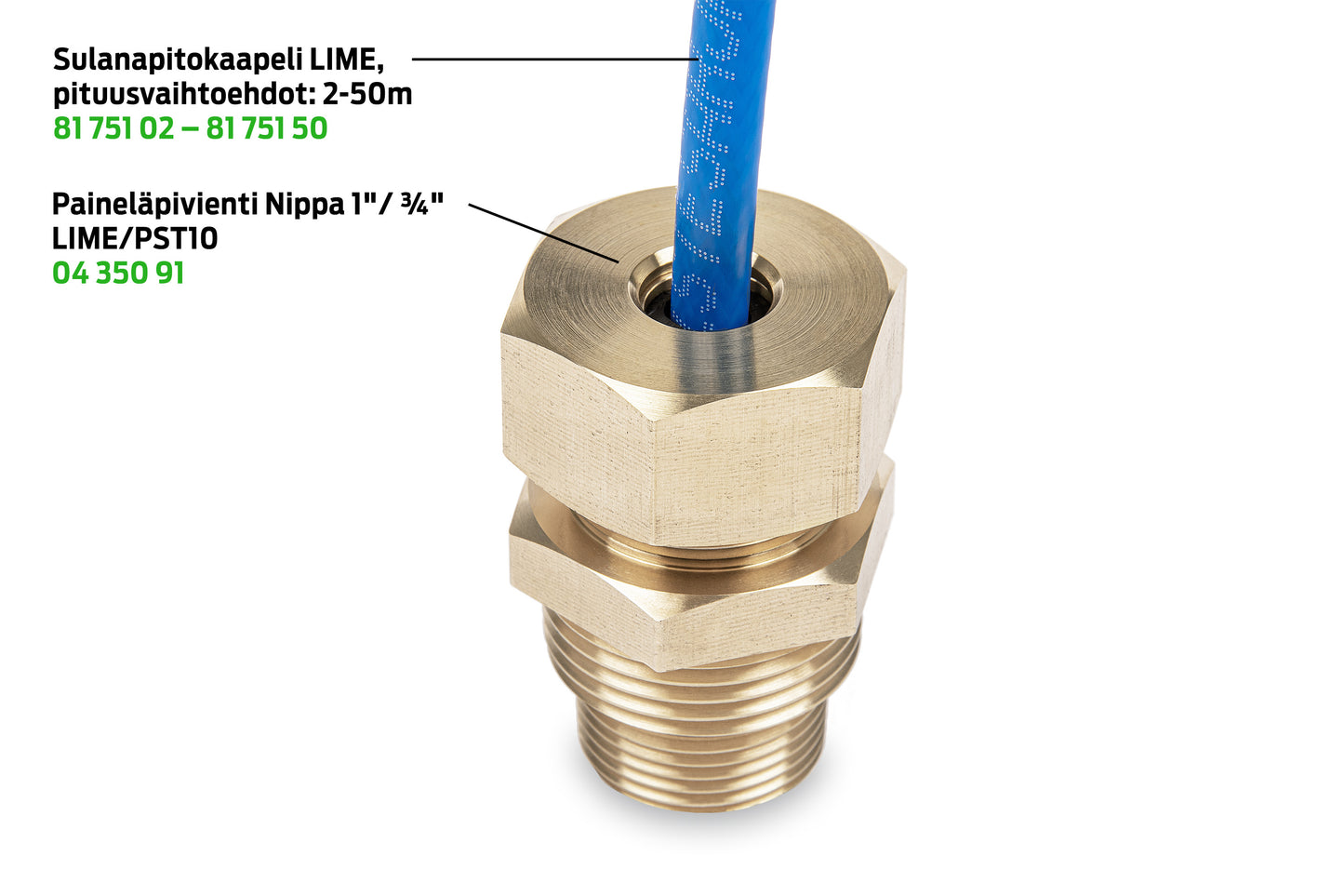 Sulanapitokaapeli LIME, pituusvaihtoehdot: 2-50m Kuva - 3