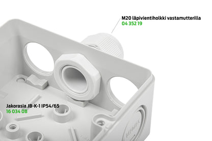 Jakorasia IP 54/65 94x94x56  JB-K-1 M20/25 PST Kuva - 5