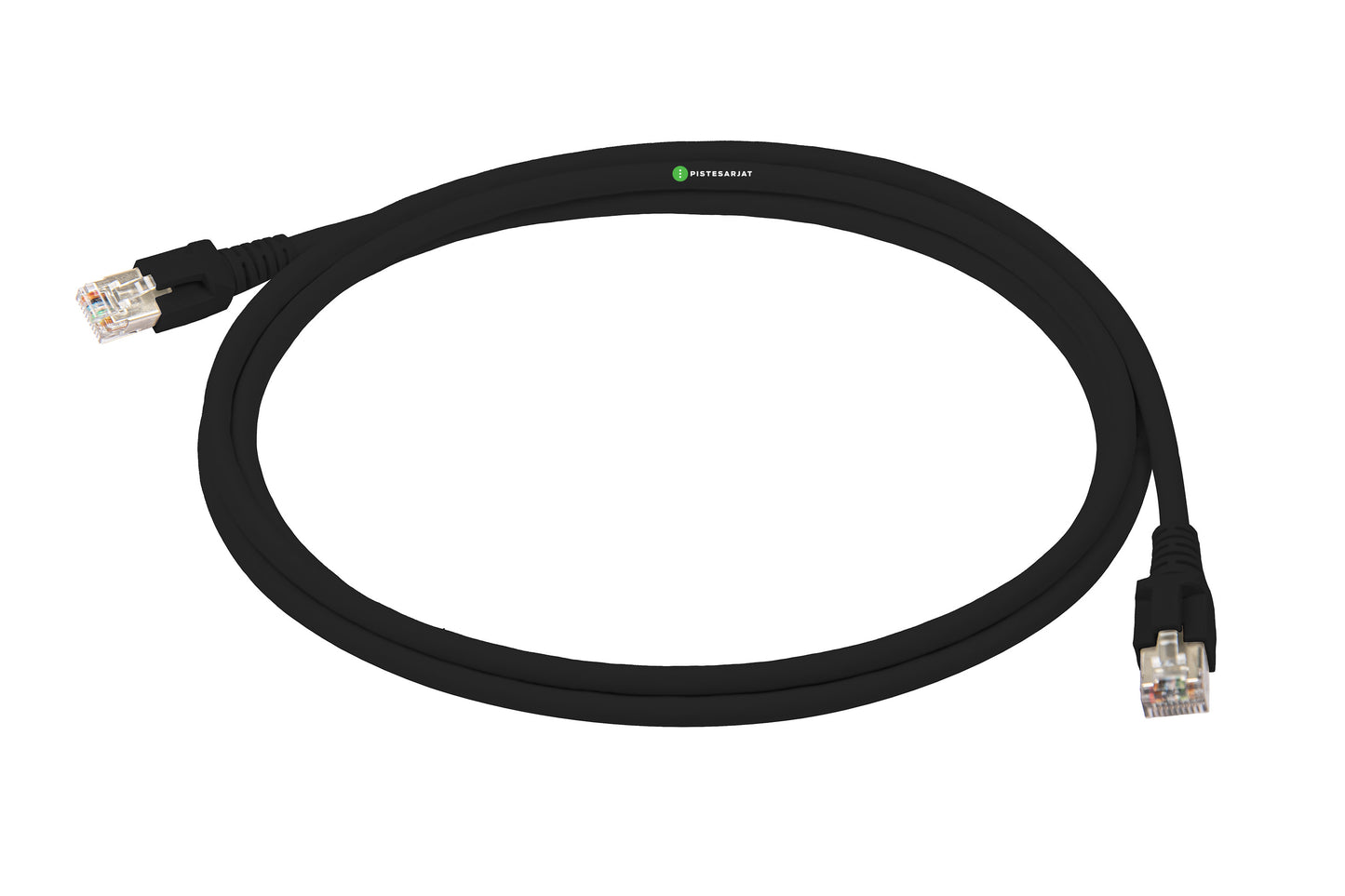 Kytkentäkaapeli Cat.6A Musta (S/FTP) Dätwyler