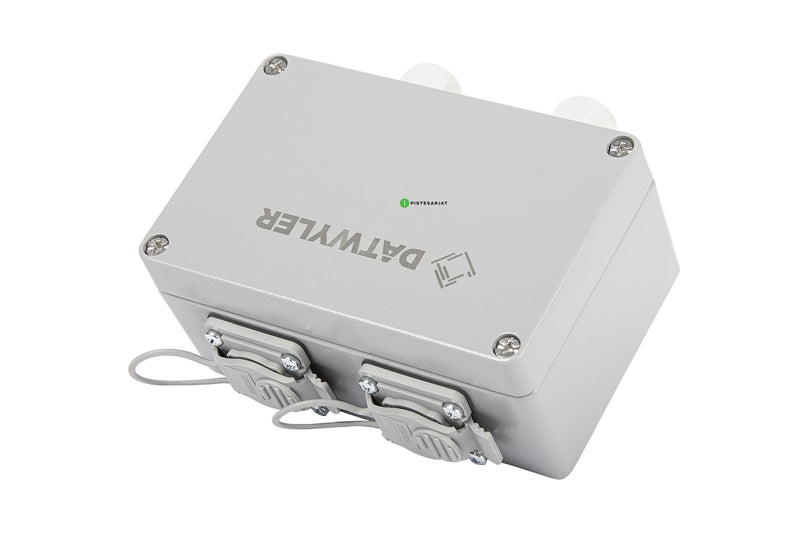 Pintarasia IP67, 2xRJ45, EiLiit. IP67 Outlet Keystone, Aluminium