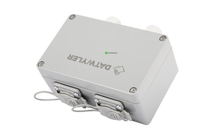 Pintarasia IP67, 2xRJ45, EiLiit. IP67 Outlet Keystone, Aluminium