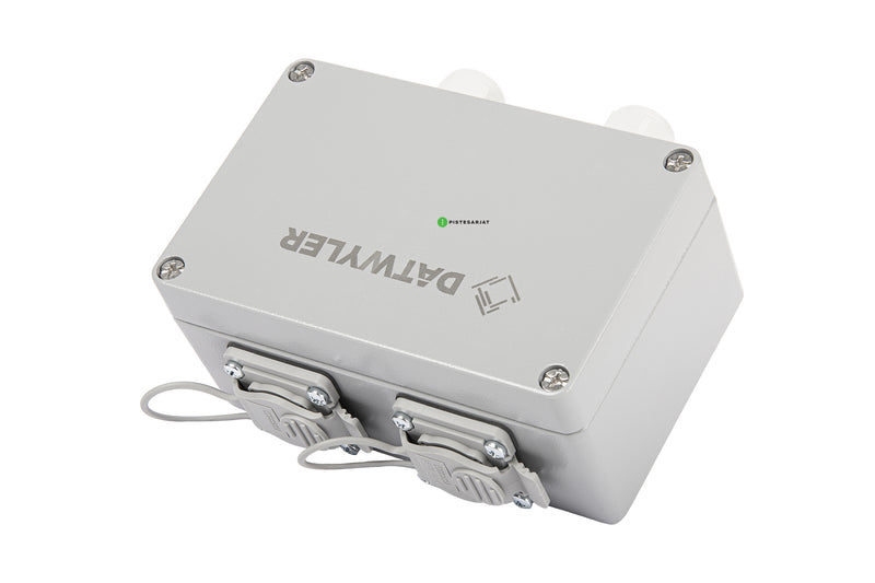 Pintarasia IP67, 2xRJ45, EiLiit. IP67 Outlet Keystone, Aluminium