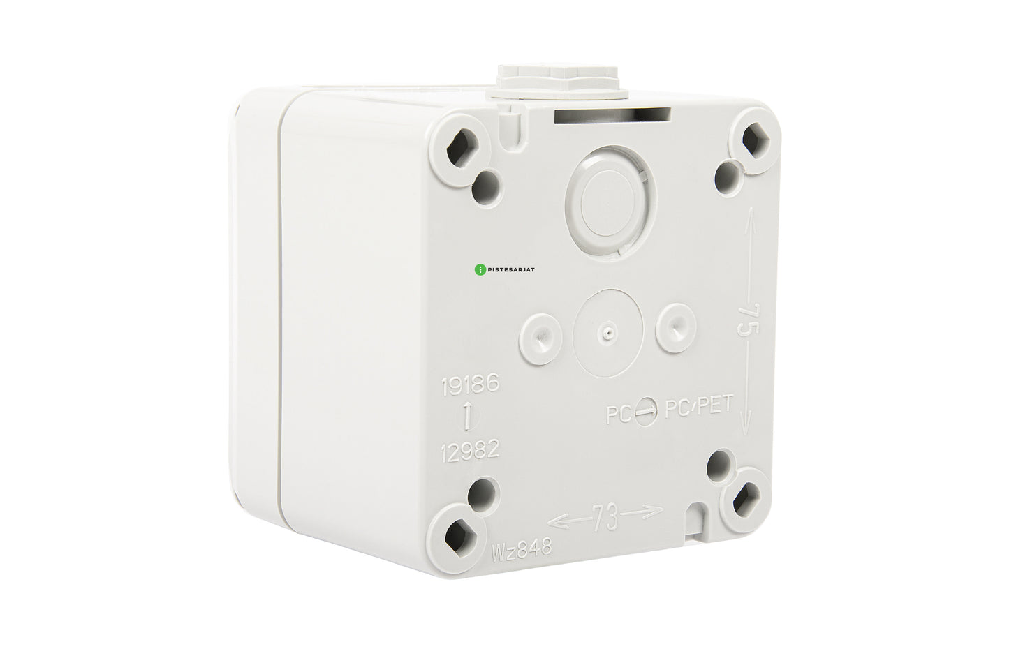 Pintarasia IP44, lukolla, EI liit. IP44 Wall Outlet Keystone 417503 Kuva - 1