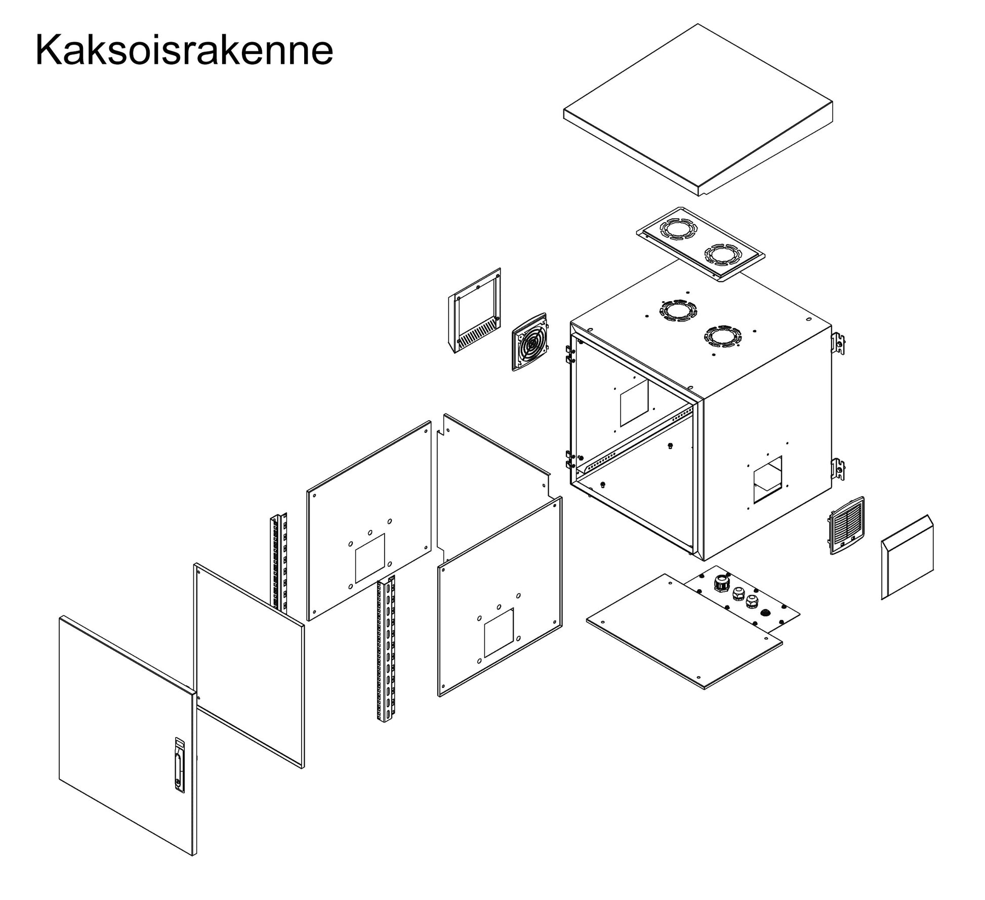 PST RACK IP66 Seinäkaapit 7-16U Kuva - 4