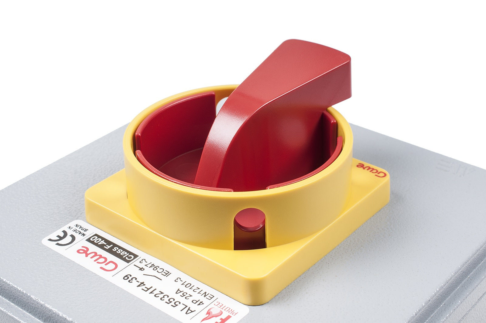 Palonkestävä EMC-suojattu turvakytkin ja väännin F400 25-250A 3-6P ilman läpivientiholkkeja Kuva - 1