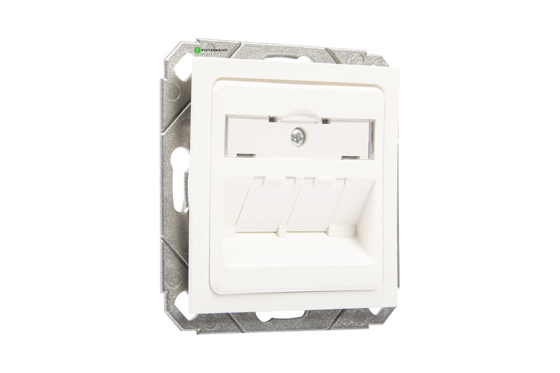 Telerasia, UP-K 2xMS/MU/PS "LD" 2xRJ45 Keskiölevy 60x60 185688