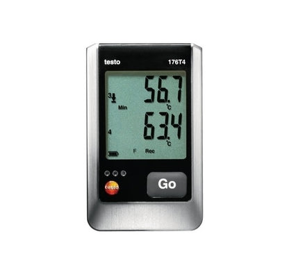 Testo 176T4 Lämpötilaloggeri 1 K, J ja T-tyypin anturit